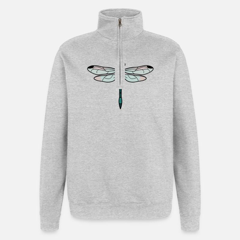Libelle - Quarter-Zip-Sweatshirt - Grau meliert