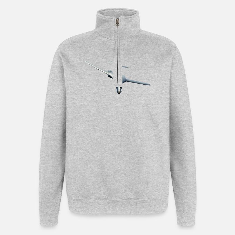 B-1B Lancer - Quarter-Zip Sweatshirt - heather grey