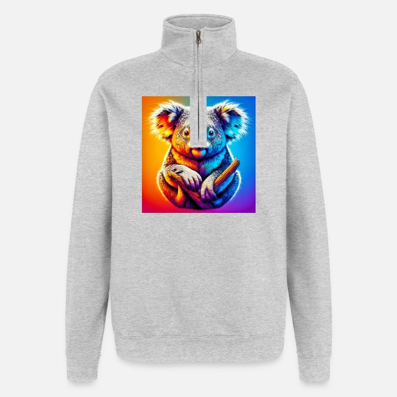 Koala - Quarter-Zip Sweatshirt - heather grey