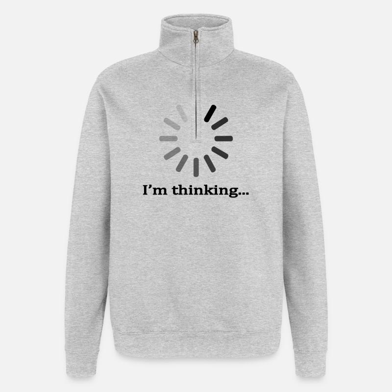 Abstract Geometric Mandala Pattern - Quarter-Zip Sweatshirt - heather grey