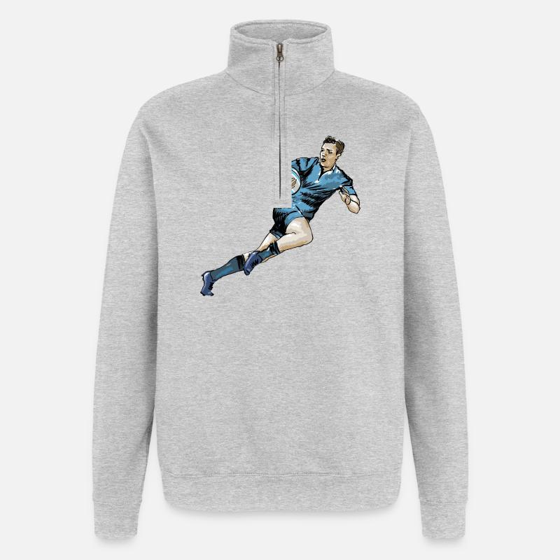 Rugby - Quarter-Zip Sweatshirt - heather grey