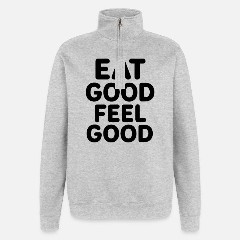 Abstract Geometric Pattern - Quarter-Zip Sweatshirt - heather grey