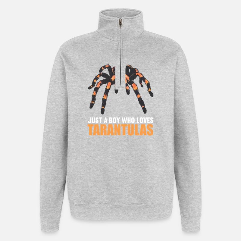 Taranteln Tarantel - Quarter-Zip-Sweatshirt - Grau meliert