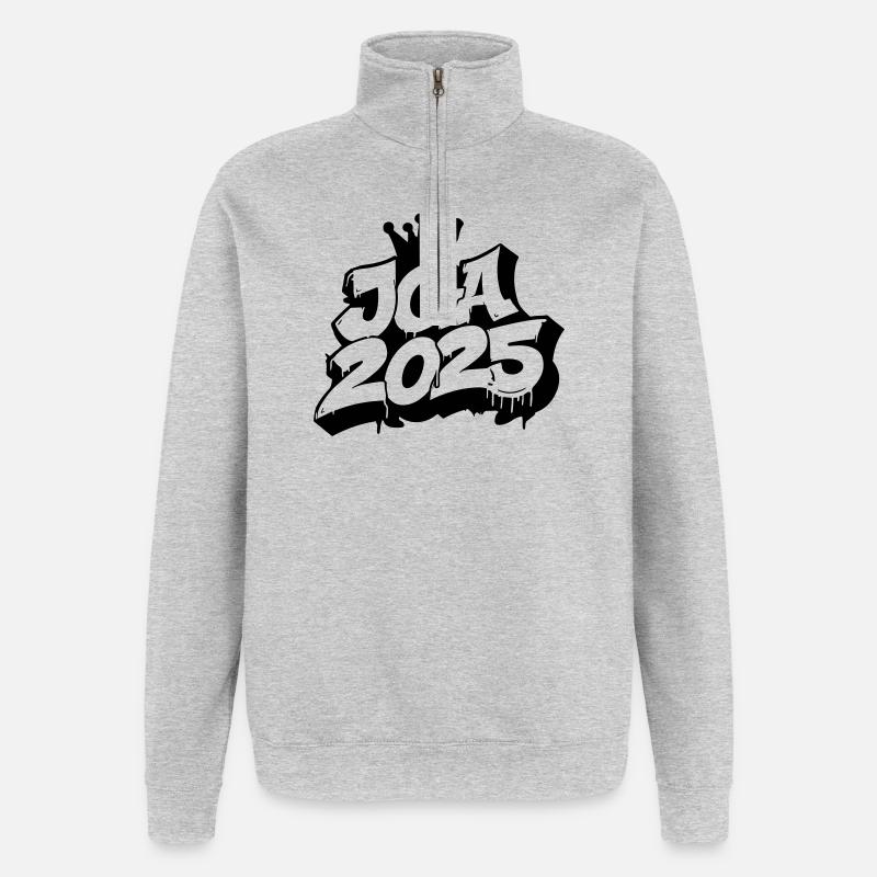 Jga 2025 Junggesellenabschied Graffiti - Quarter-Zip-Sweatshirt - Grau meliert