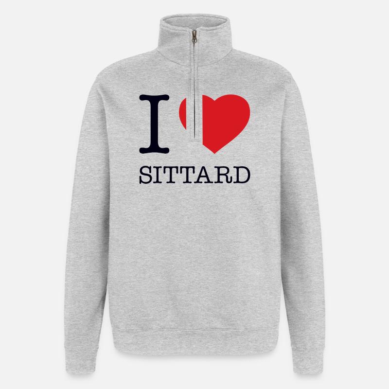 J’adore Sittard - Sweat à zip 1/4 - gris chiné