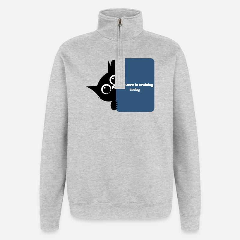Journée d’entraînement Peek Tee - Sweat à zip 1/4 - gris chiné