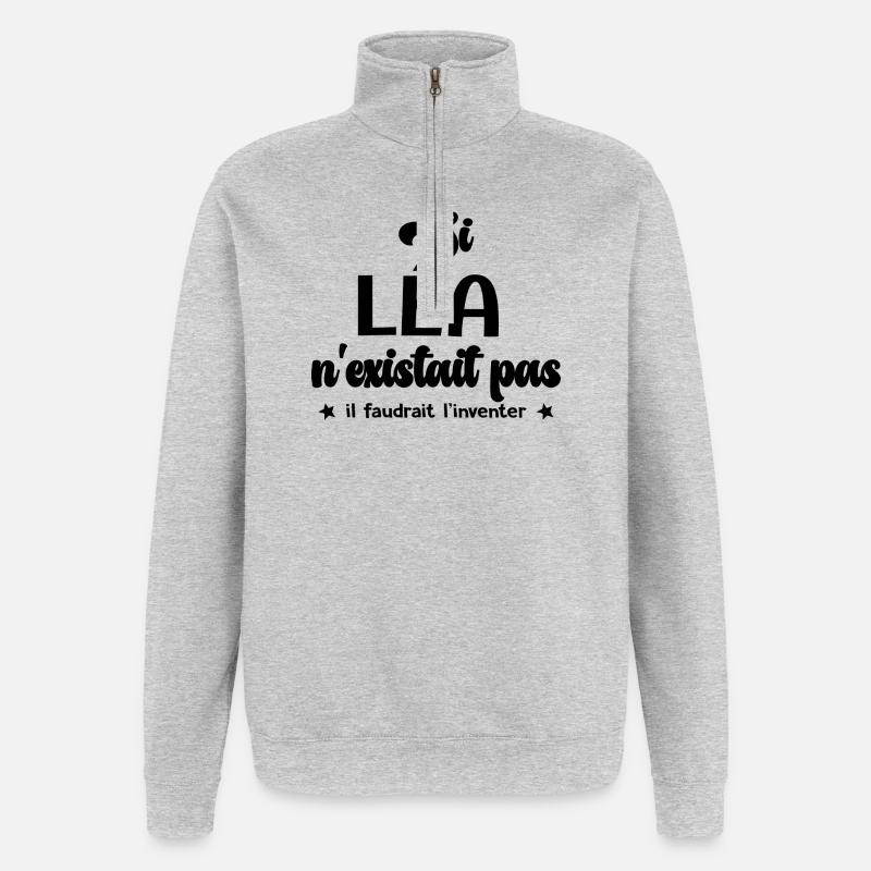 Lea personalized gift lea - Quarter-Zip Sweatshirt - heather grey