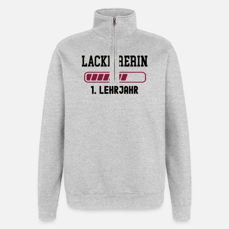 Apprenticeship varnisher 1st year painter apprenticeship - Quarter-Zip Sweatshirt - heather grey
