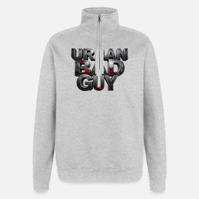 Bad Guy Urban – the player - Quarter-Zip Sweatshirt - heather grey