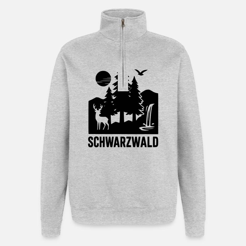 Black Forest - Quarter-Zip Sweatshirt - heather grey