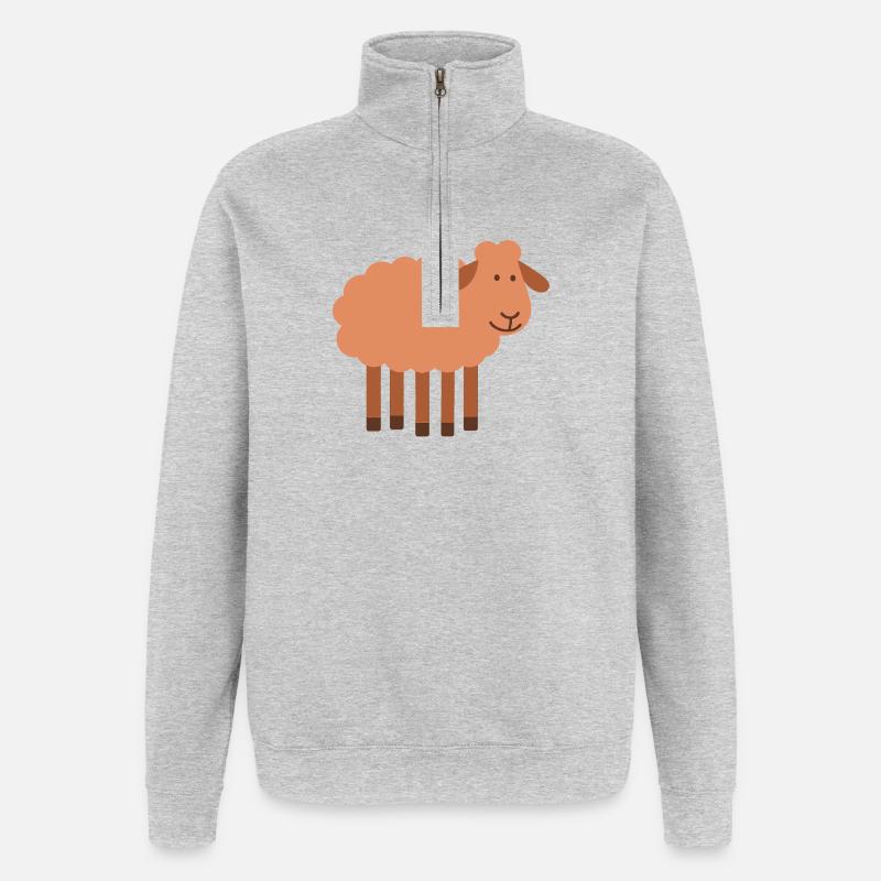 Sheep with 5 legs rare pearl - Quarter-Zip Sweatshirt - heather grey