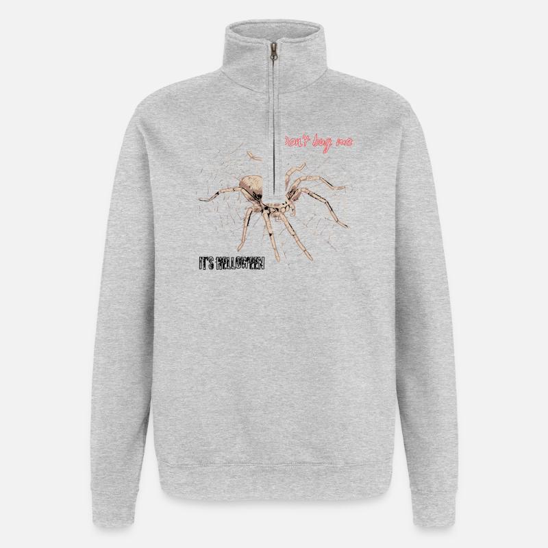 Don't bug me – it's Helloween - Quarter-Zip Sweatshirt - heather grey