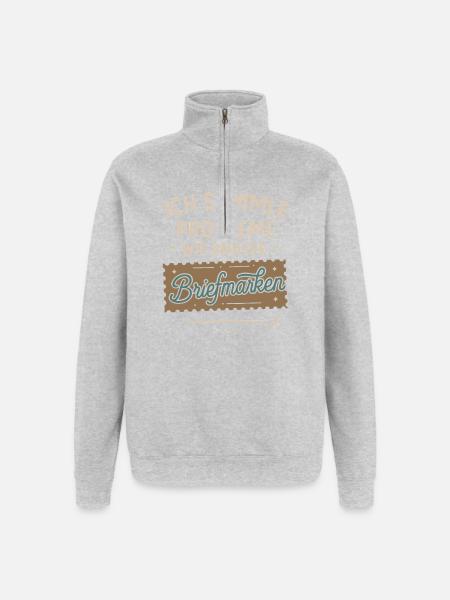I collect problems like other stamps - Quarter-Zip Sweatshirt - heather grey