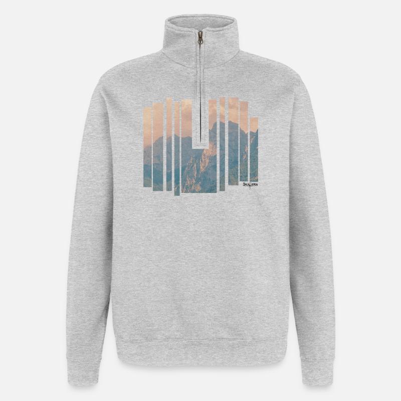 Jacaranda Kaiserblick - Sweat à zip 1/4 - gris chiné