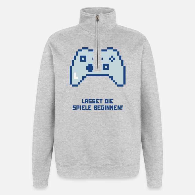 Let the games begin - Quarter-Zip Sweatshirt - heather grey