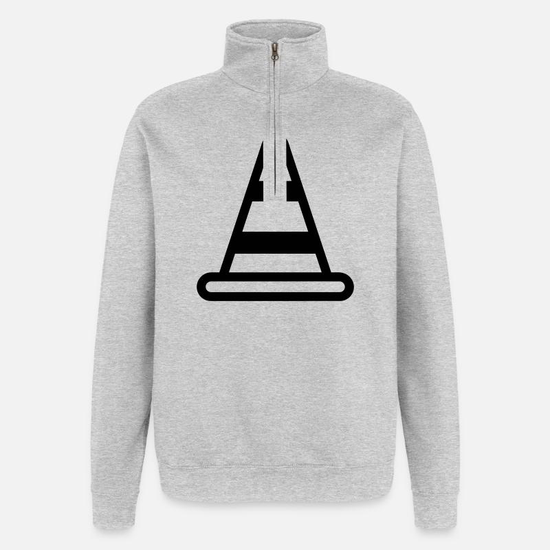 cone - Quarter-Zip Sweatshirt - heather grey