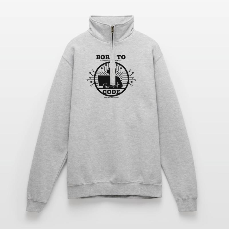 Programmierer, der zum Programmieren geboren wurde Programmierer Quarter-Zip-Sweatshirt