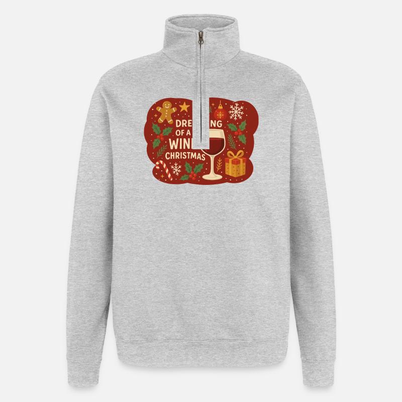 Je rêve - Design de vacances amusant - Sweat à zip 1/4 - gris chiné