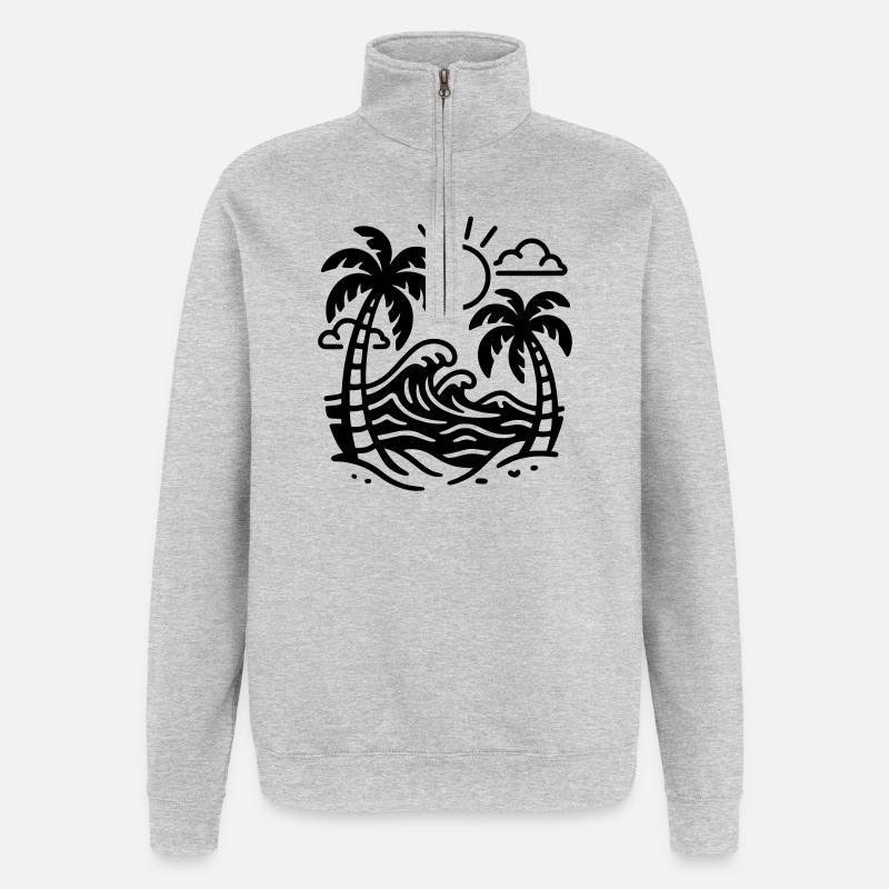 Holiday - Quarter-Zip Sweatshirt - heather grey