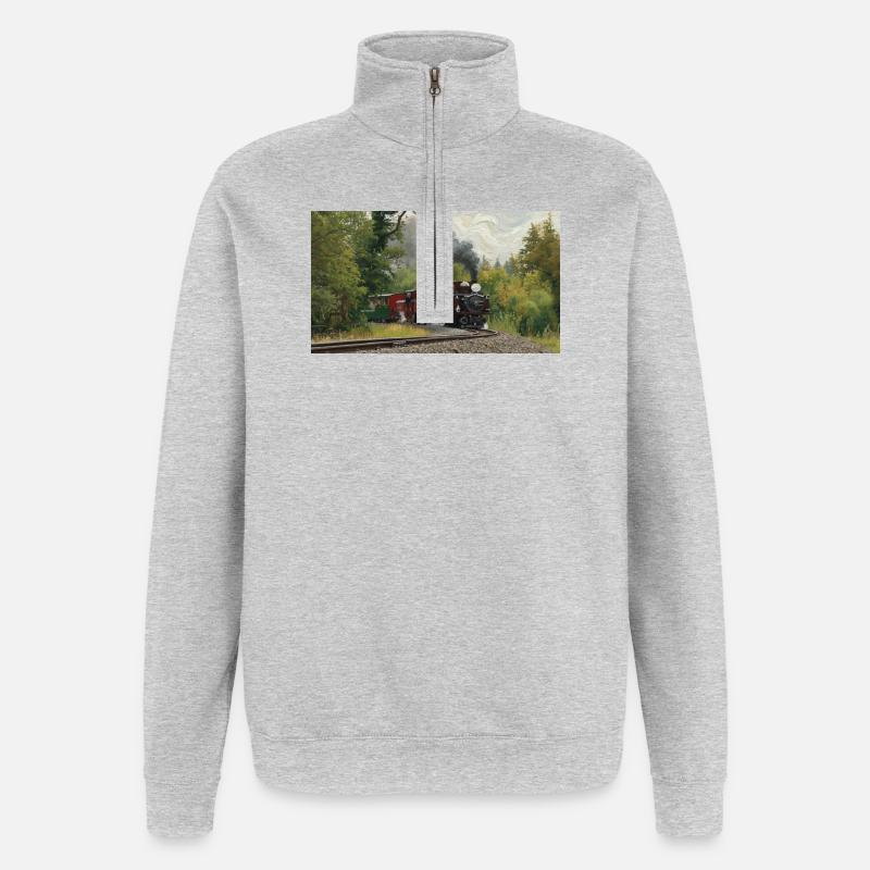 Double Double Fairlies - Quarter-Zip Sweatshirt - heather grey