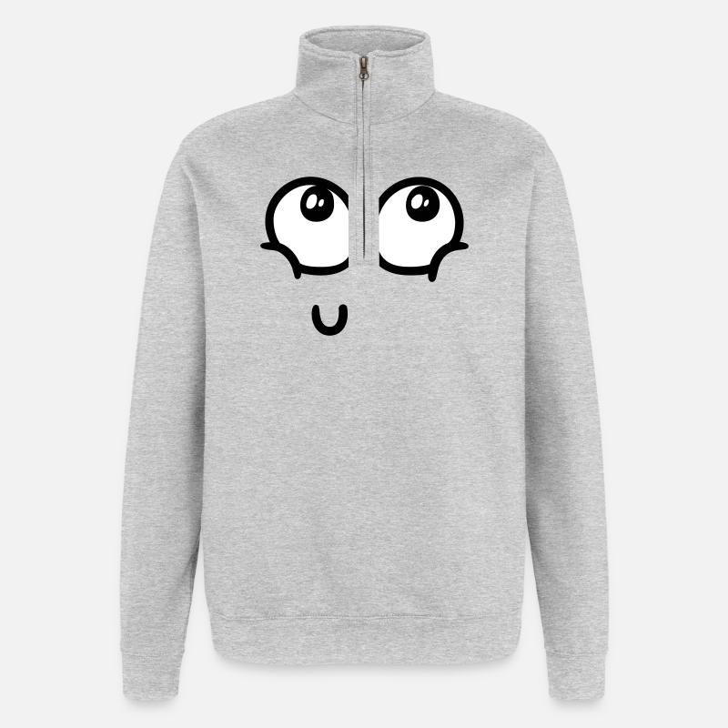 Joy overload - Quarter-Zip Sweatshirt - heather grey