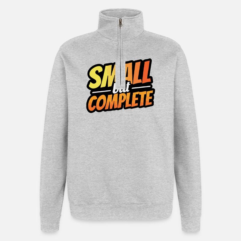Petit mais complet - Sweat à zip 1/4 - gris chiné