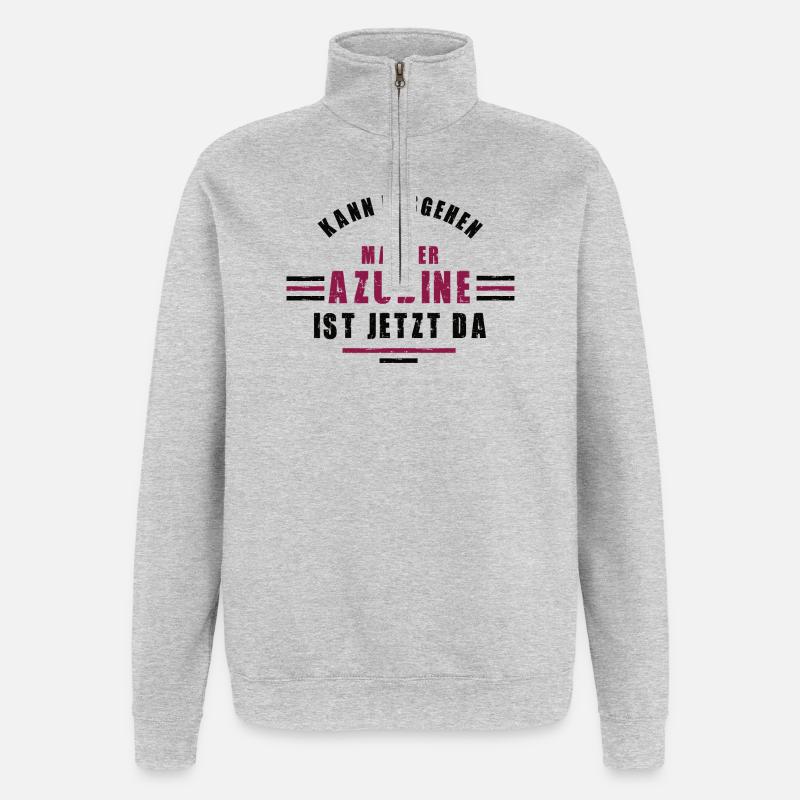 Trainee bricklayer apprenticeship training bricklayer - Quarter-Zip Sweatshirt - heather grey
