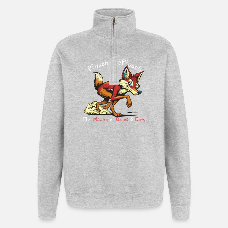 Botched McPush Master of botch - Quarter-Zip Sweatshirt - heather grey