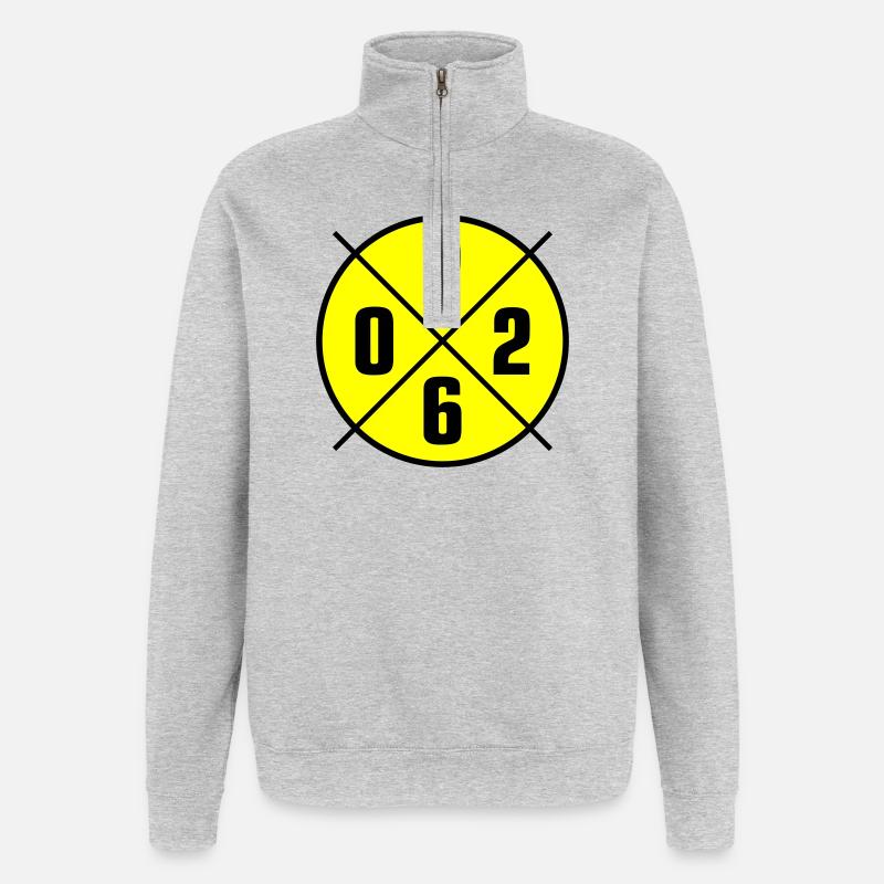 Cercle de l’année 2026 - Sweat à zip 1/4 - gris chiné