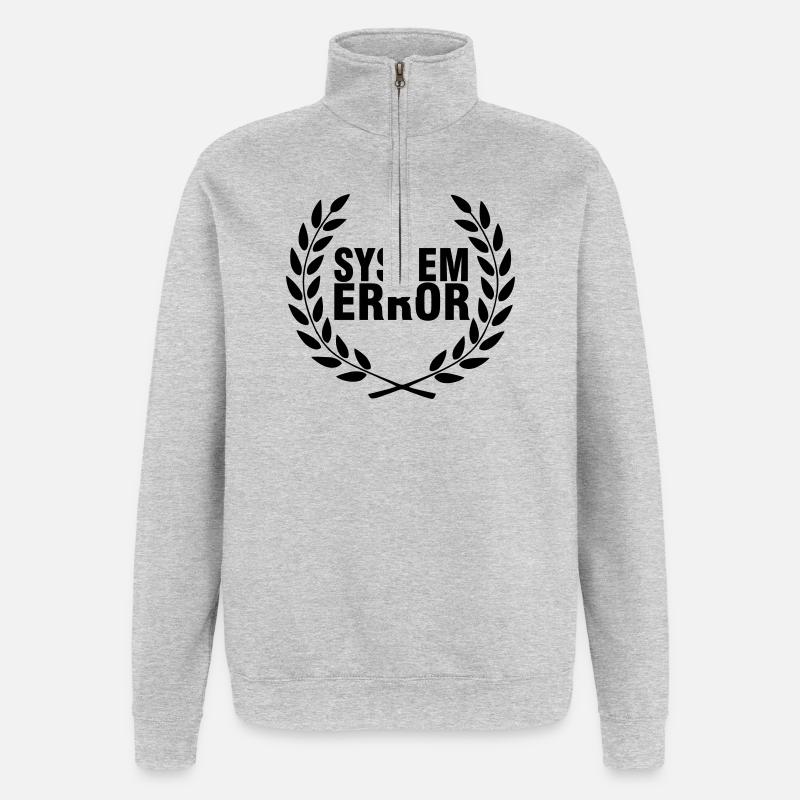 System failure - Quarter-Zip Sweatshirt - heather grey