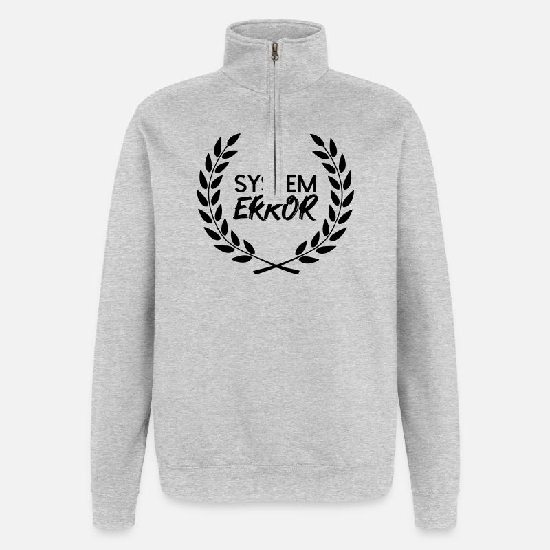 Défaillance du système - Sweat à zip 1/4 - gris chiné