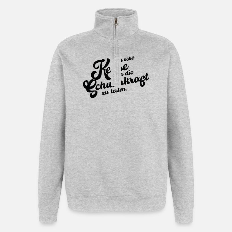 Biscuit Gravity Test - Quarter-Zip Sweatshirt - heather grey