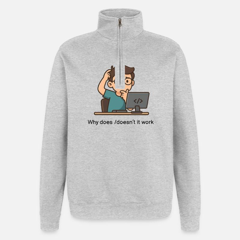 Why does/doesn't it work - Quarter-Zip Sweatshirt - heather grey