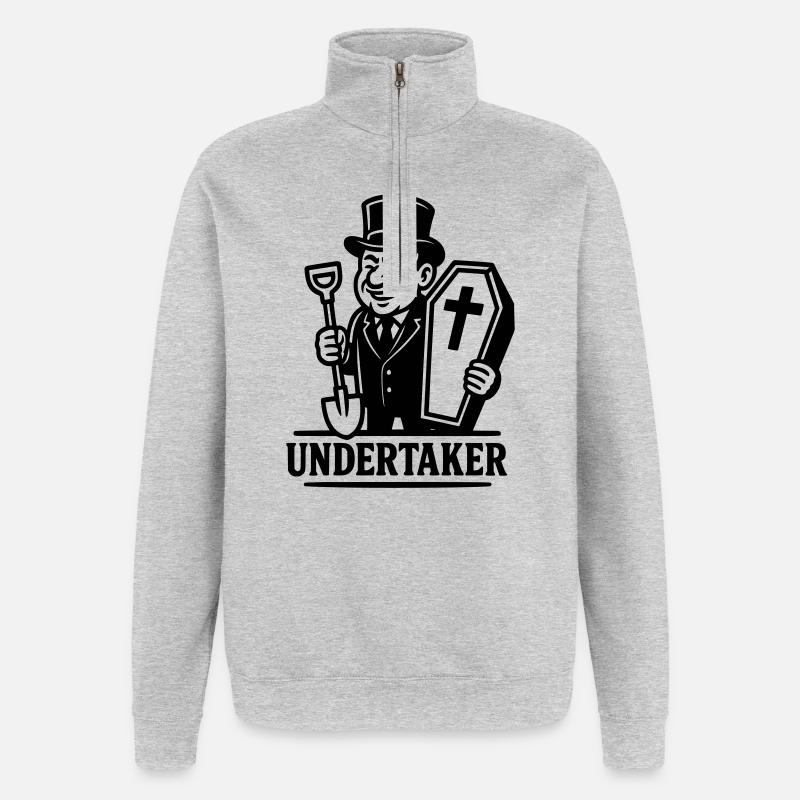 Undertaker Undertaker - Quarter-Zip Sweatshirt - heather grey