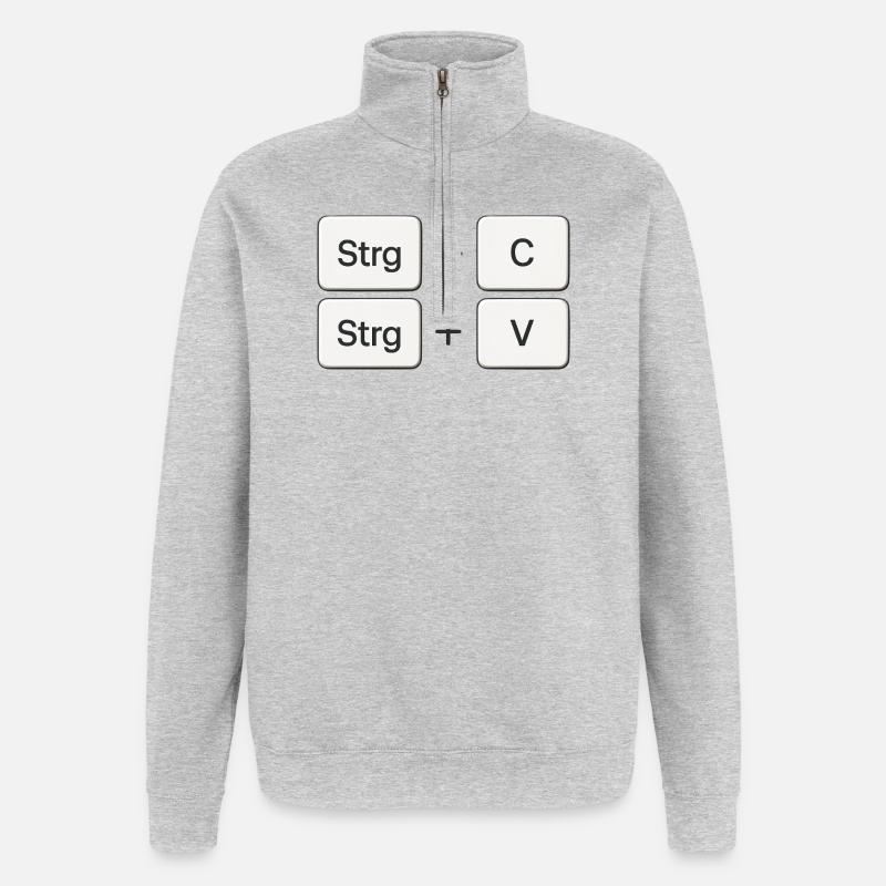 Copy + Paste | Copy + Paste - Quarter-Zip Sweatshirt - heather grey
