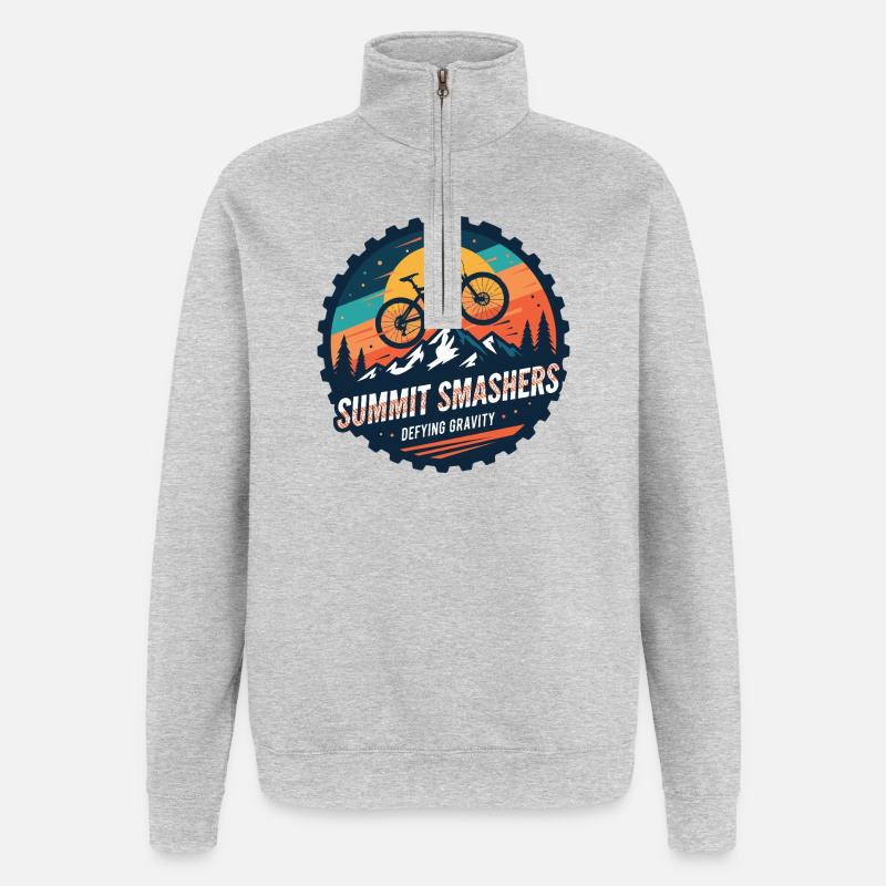 Summit Smashers Defying Gravity - Quarter-Zip Sweatshirt - heather grey