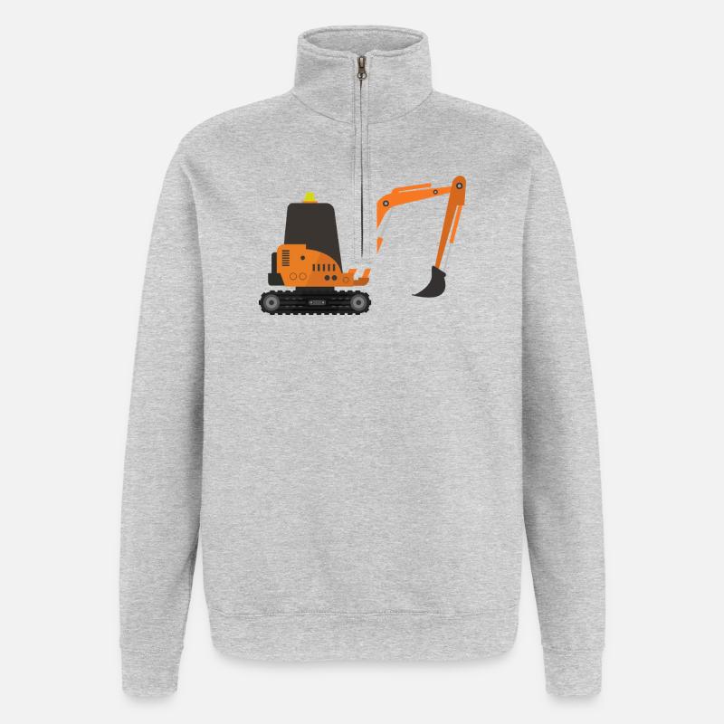 Bagger - Quarter-Zip-Sweatshirt - Grau meliert