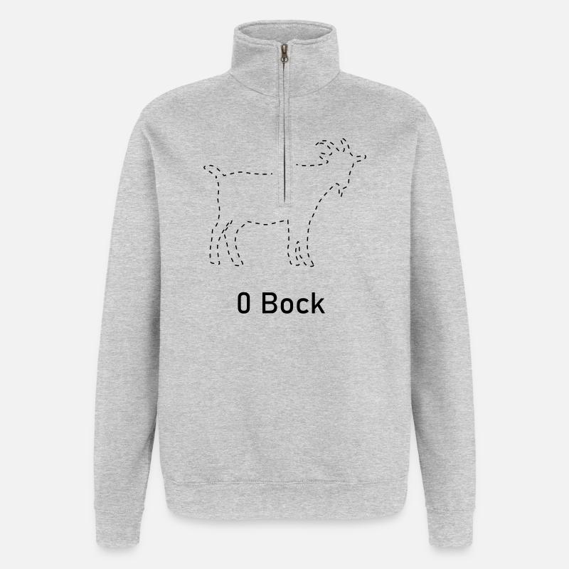 Zero desire - Quarter-Zip Sweatshirt - heather grey