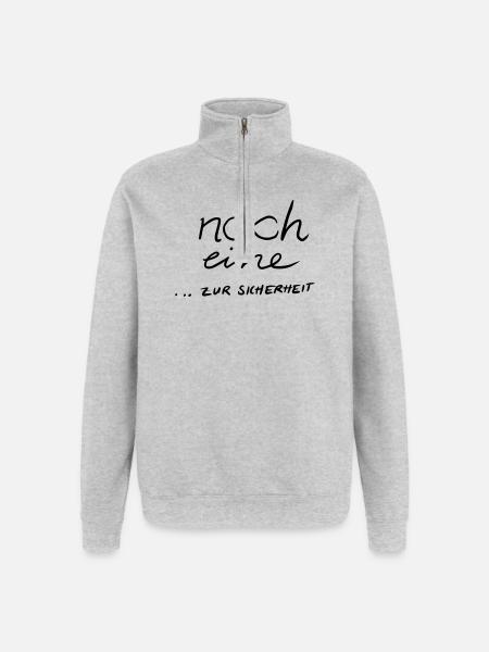 Noch eine...zur Sicherheit 2 - Quarter-Zip-Sweatshirt - Grau meliert