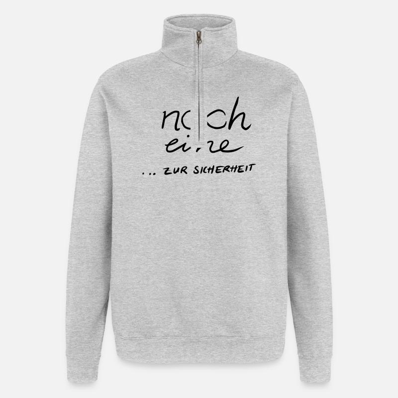 Noch eine...zur Sicherheit 2 - Quarter-Zip-Sweatshirt - Grau meliert
