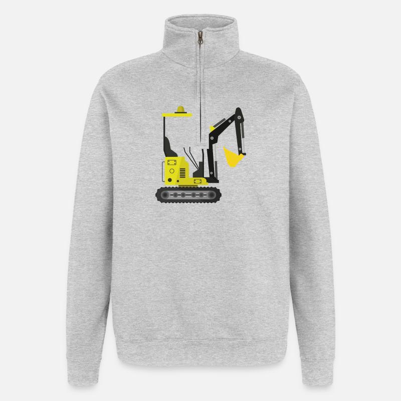 Bagger - Quarter-Zip-Sweatshirt - Grau meliert