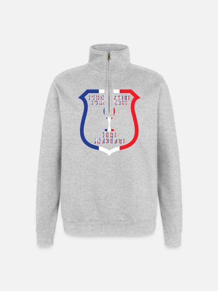 FFA French Federation of Alcolos - Quarter-Zip Sweatshirt - heather grey