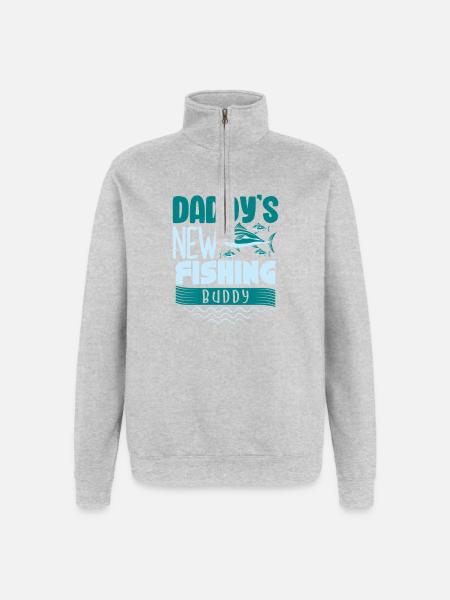 Anglers Fishermen Fishing Sport Fishermen - Quarter-Zip Sweatshirt - heather grey