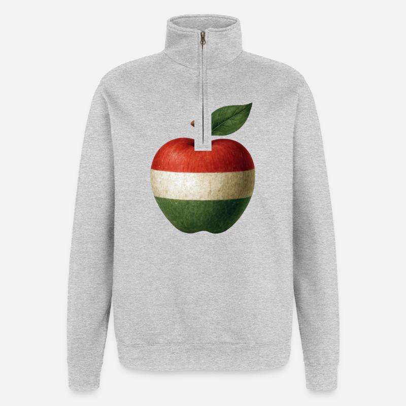 Hungary - Quarter-Zip Sweatshirt - heather grey