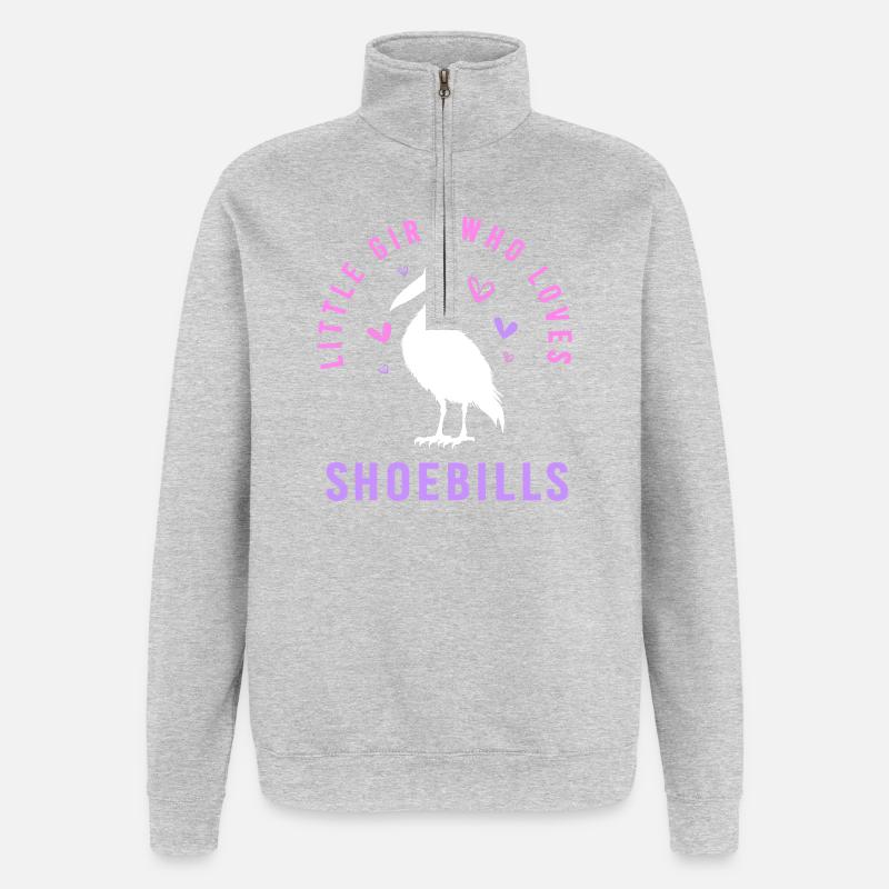 Shoebill - Quarter-Zip Sweatshirt - heather grey