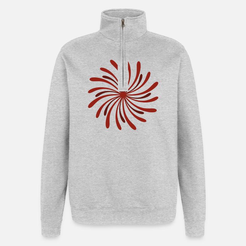 firework - Quarter-Zip Sweatshirt - heather grey