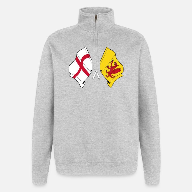 Le Somerset a croisé avec l’Angleterre - Sweat à zip 1/4 - gris chiné