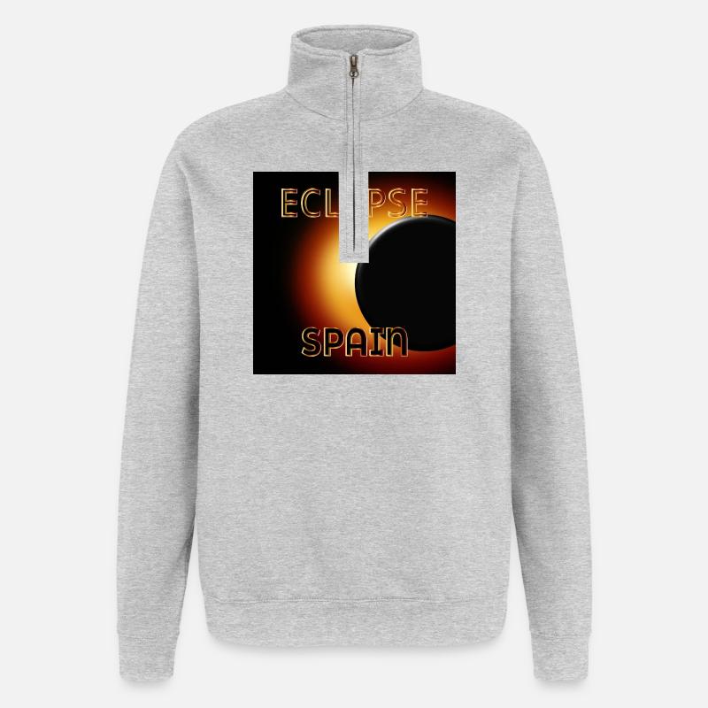 ECLIPSE SPAIN August 2026 - Quarter-Zip Sweatshirt - heather grey