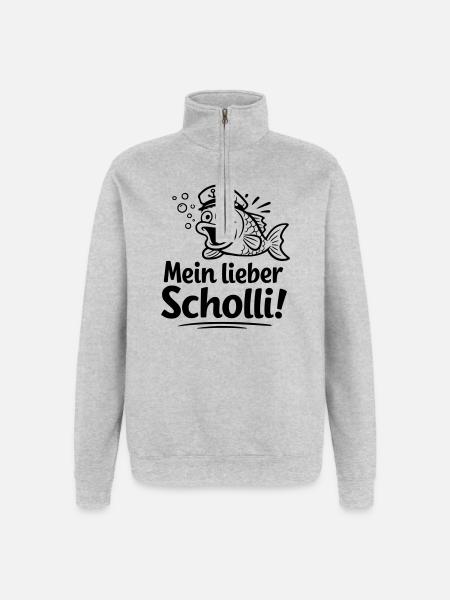 My dear Scholli - Quarter-Zip Sweatshirt - heather grey