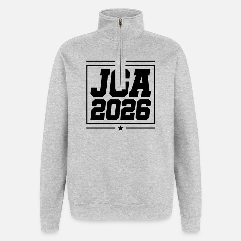 Jga 2026 Junggesellenabschied - Quarter-Zip-Sweatshirt - Grau meliert